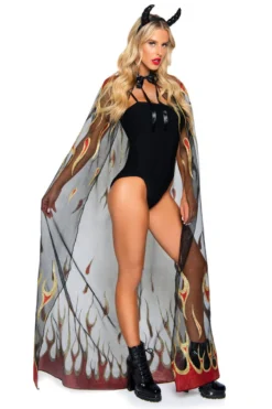 Leg Avenue Devil Cloak And Horns