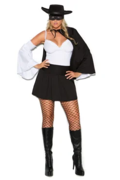 Elegant Moments Plus Size Sexy Masked Bandit Costume