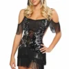 3WISHES Sequin Flapper Girl Costume