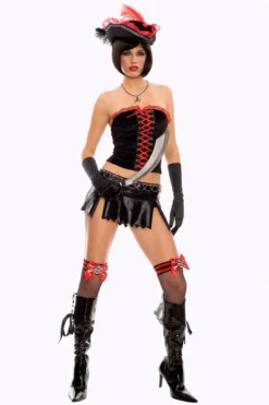 Music Legs Lace-Up Pirate Costume