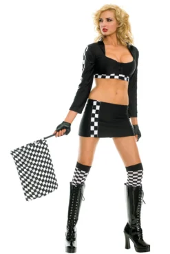 Music Legs Women's Race Car Driver Costume