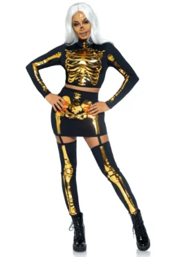Leg Avenue Golden Skeleton Costume