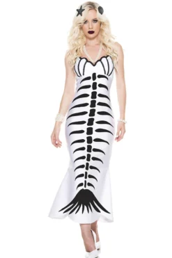 Music Legs Drop Dead Siren Skeleton Costume