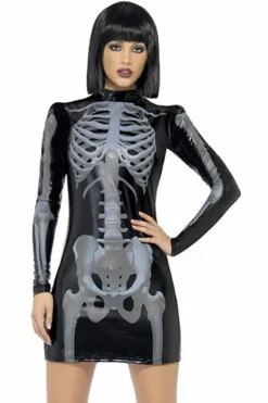 Fever Skeleton Print Costume
