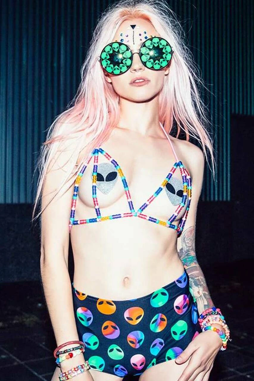 PASTEASE Brand Pasties Glitter Alien Pasties 5 PASTEASE Brand Pasties Glitter Alien Pasties - Image 5