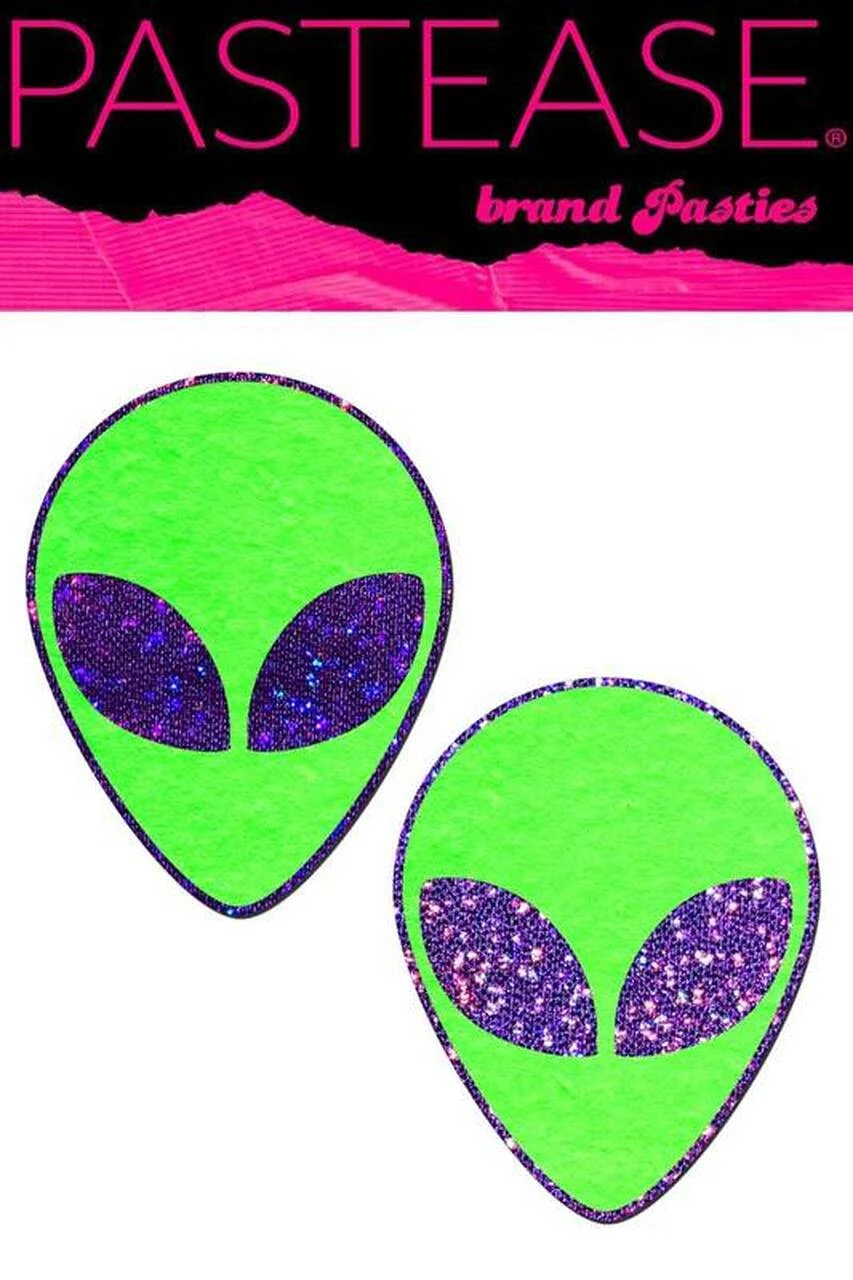 PASTEASE Brand Pasties Glitter Alien Pasties 7 PASTEASE Brand Pasties Glitter Alien Pasties - Image 7