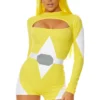 Forplay Yellow Power Move Superhero Costume