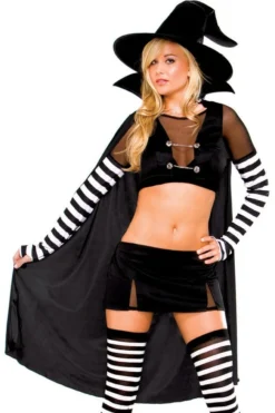 3WISHES Black Widow Witch Costume