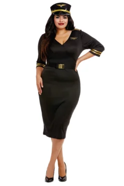 Dreamgirl Plus Size Flight Captain Costume