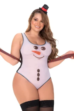Mapalé Plus Size Sexy Snowman Lingerie Set