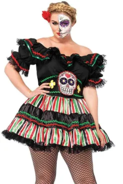 Leg Avenue Queen Size Dia De Los Costume