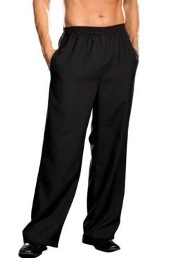Dreamgirl Mens Basic Black Pants