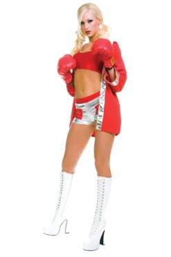 Music Legs Boxing Babe Costume