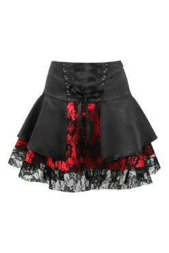 Daisy Corsets USA Red Gothic Mini Skirt
