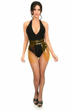 Daisy Corsets USA Yellow Clear Fringe Skirt -Sexy Halloween Costumes Sales unnamed file 5283