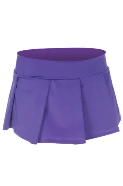 Music Legs Purple Pleated Skirt