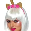 3WISHES Glittering Gold Unicorn Headpiece