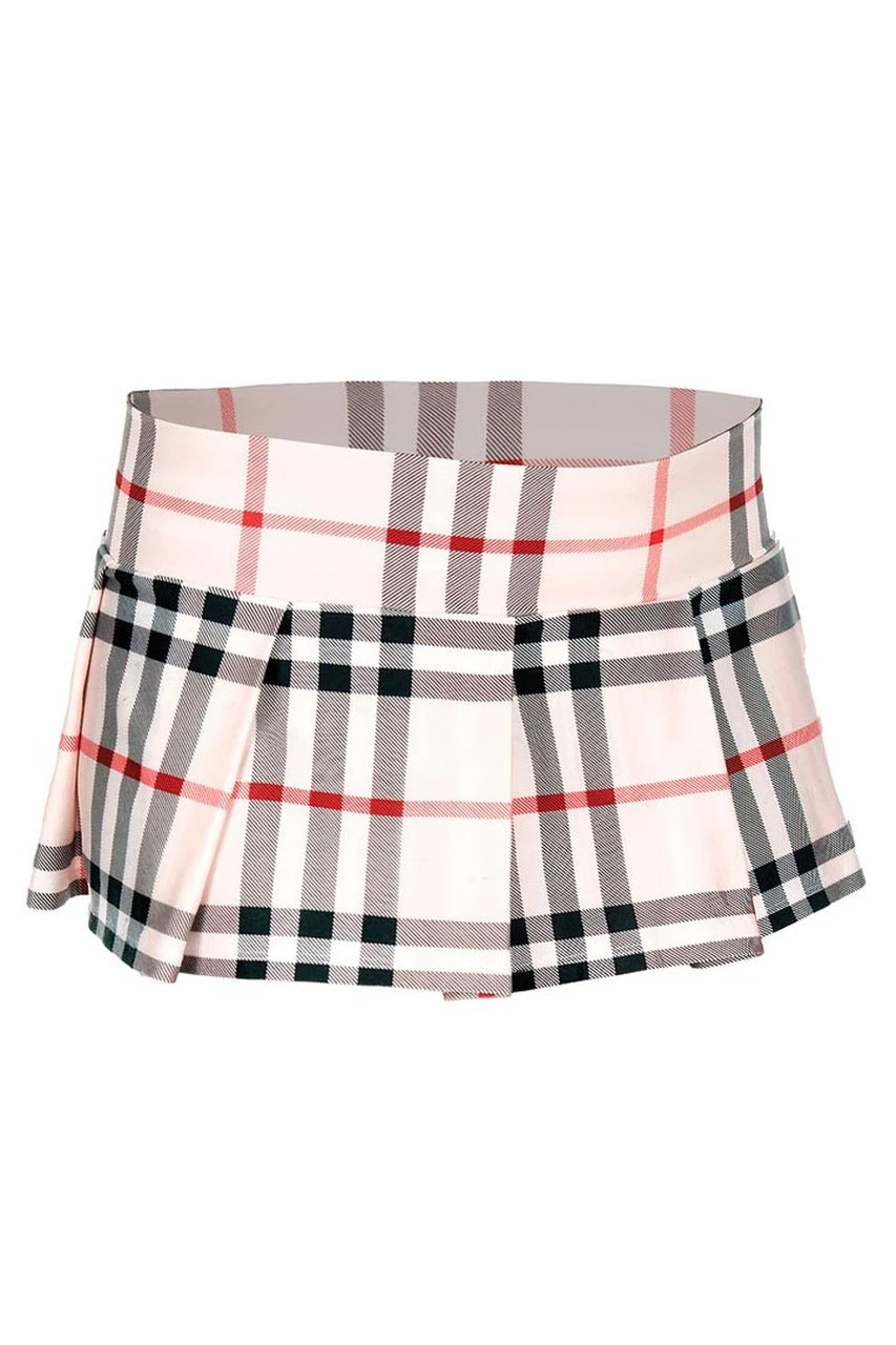 Music Legs Brown Plaid Schoolgirl Skirt 2 Music Legs Brown Plaid Schoolgirl Skirt - Image 2