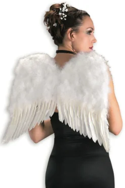 Rubie's Deluxe White Faux Feather Angel Wings