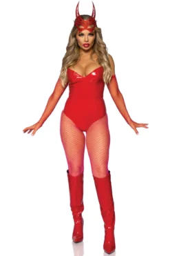 Leg Avenue Boned Vinyl Bodysuit -Sexy Halloween Costumes Sales unnamed file 664