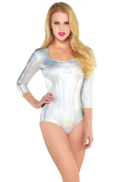 AMSCAN Iridescent Metallic Shimmer Bodysuit