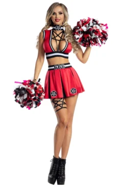 Party King Hellbent Cheerleader Costume
