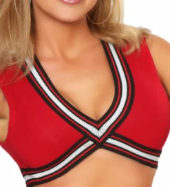 3WISHES Red Hot Sexy Cheerleading Costume -Sexy Halloween Costumes Sales unnamed file 804